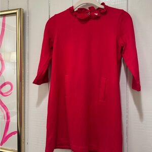 Classic Prep Vibrant Red Kids Dress